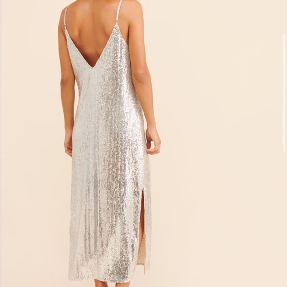 Anthropologie Endless Rose Full Moon Sequin Slip Dress - Picture 4 of 8